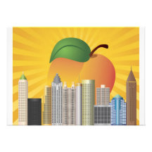 Atlanta Georgia with Peach Invitation