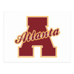 Atlanta Letter Postcard