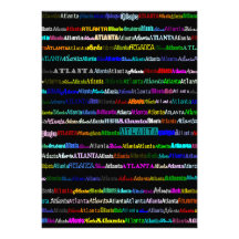 Atlanta Text Design I Invitation
