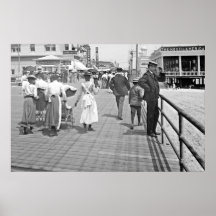 Atlantic City Boardwalk 1902 Print