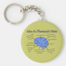 Atlas Of A Pharmacist's Brain-Hilarious Keychains