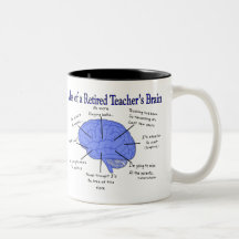 Atlas of a Retired Teacher's Brain Gfits Mug