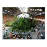 Atocha railroad station postcard