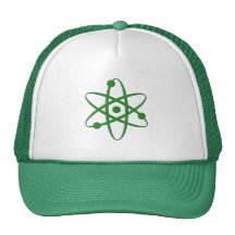atom dark green mesh hat