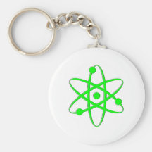 atom light green key chain