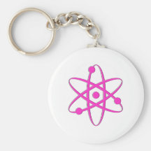 atom pink key chains