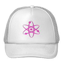 atom pink trucker hats
