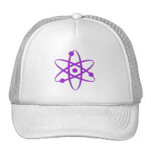 atom purple trucker hats