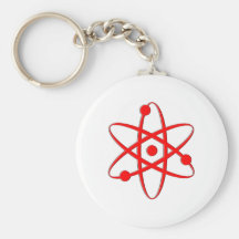 atom red keychain