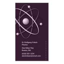 Atom - Scientist Business Card