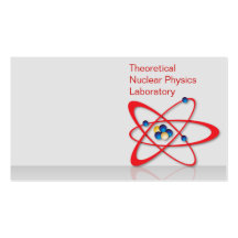 Atom symbol business card templates