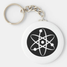 atom white key chains