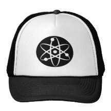 atom white trucker hats