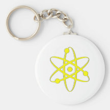 atom yellow keychains