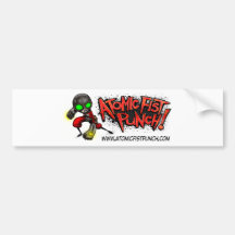 ATOMIC FIST PUNCH BUMPER STICKERS