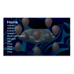 Atomic orbitals in cyclic dimension business card template