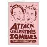 Attack of the Valentines Zombies Greeting Cards