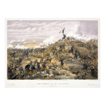 Attack on the Malakoff by William Simpson Art Photo