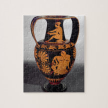 Attic red-figure amphora depicting a satyr struggl jigsaw puzzle