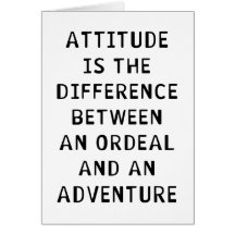 Attitude Difference Greeting Cards