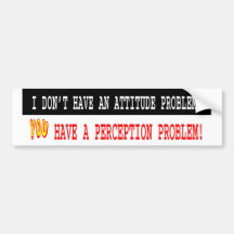 Attitude Problem Bumper Sticker