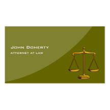 ATTORNEY AT LAW - Business Card