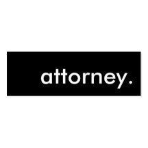 attorney. business card