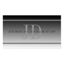 Attorney Lawyer Law Firm Office Fade Monogram Business Card Template