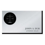 Attorney Lawyer Law Firm Platinum Paper Business Card Template