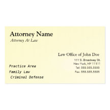 Attorney Modern - Simple, Clean, Elegant Business Cards