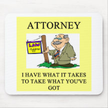 attorneys and lawyers joke mouse pad