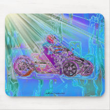 ATV MotorTrike 3-Wheeled Motorcycle Art Mousepads