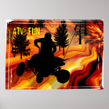 ATV on the Road from Hell Posters