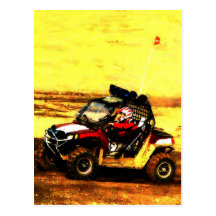 ATV Rider - All Terrain Extreme  Motorsports Postcards