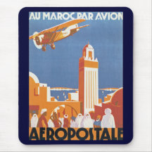 Au Maroc Par Avion Mousepads