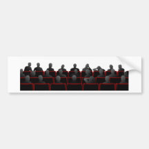 Audience illustration bumper stickers