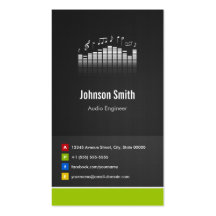 Audio Engineer - Premium Creative Innovative Business Card Templates