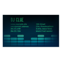 Audio EQ / Mixer / DJ Business Card