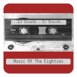 Audio Music Cassette Tape Sheet of 20 Stickers