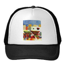 August_Macke - Algier Market 1914 Canvas Hats