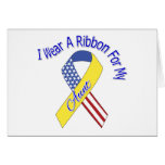 Aunt - I Wear A Ribbon Military Patriotic Cards