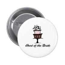 Aunt of the Bride Cake Buttons