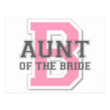 Aunt of the Bride Cheer Post Cards