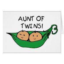 Aunt of Twins Pod Cards