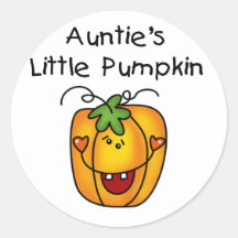 Auntie's Little Pumpkin Tshirts and Gifts Sticker