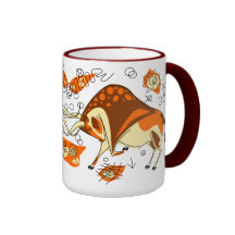 Auroch Cave Painting With Entoptocs Coffee Mugs