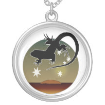 Aussie Lizard Icon Necklace