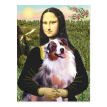 Aussie Shep 1 - Mona Lisa Postcard