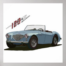 Austin Healey 100 Posters