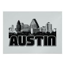Austin Skyline Personalized Announcement
